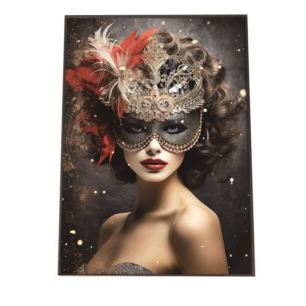 レディ コラージュ ポスター【用紙×サイズ×デザイン】 ポスター インテリア イラスト 女性 ウーマン ガールズフォト【lh-poster-1161】