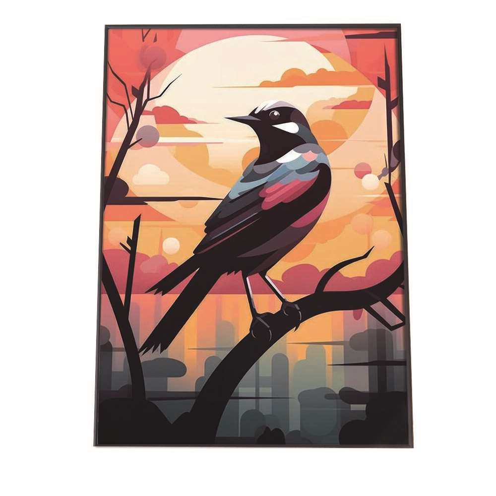 北欧 カラフル アート ペイント イラスト アーティスト 鳥 ポスター インテリア おしゃれ ファッション ポスター フォト オシャレ アート モダン シンプル オシャレ【lh-poster-1295】