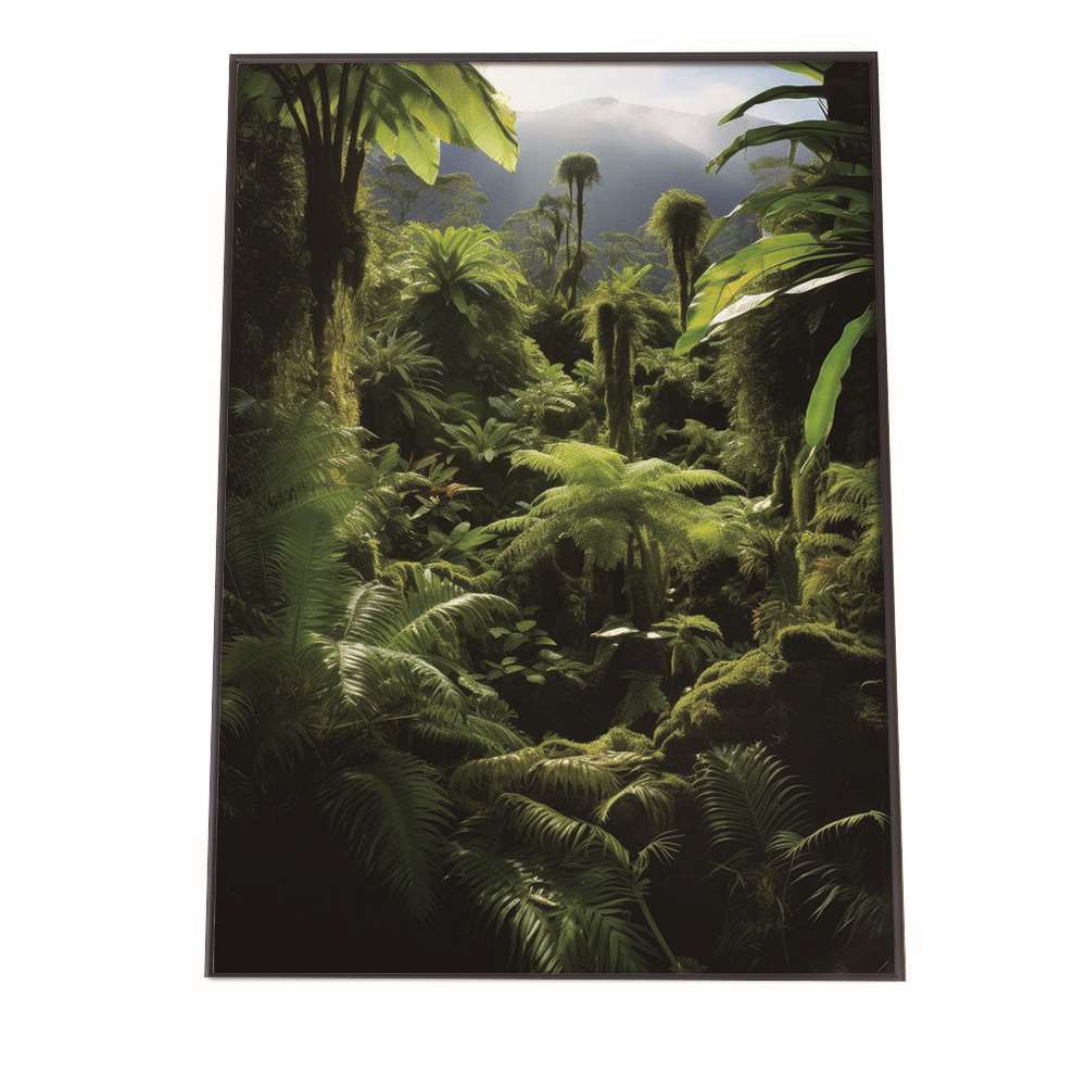 ポスター ジャングル 植物 景色 上空映像 緑 自然 森 林 木 草 葉っぱ シンプル オシャレ お洒落