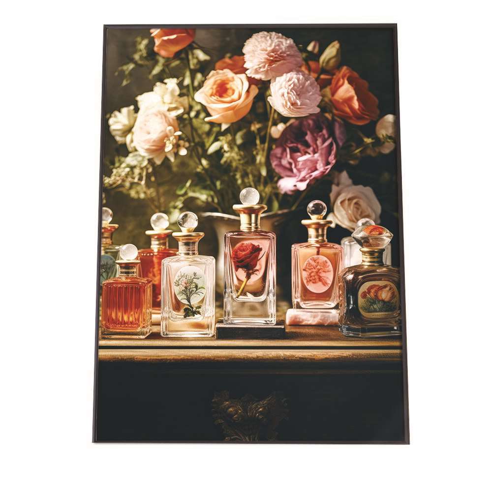 ポスター 香水 パフューム オーデコロン パルファンポスター インテリア おしゃれ ファッション 化粧品 女性 宝石 【si-poster-986】