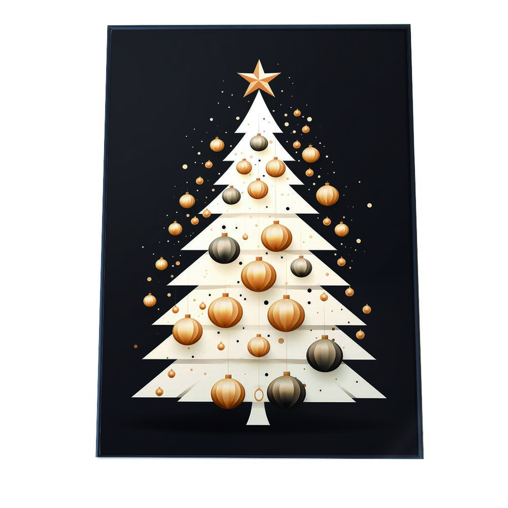 クリスマスポスター Christmas ウォールアート ホリデーデコレーション 壁飾り インテリア お洒落 デザイン 冬 オーナメント ツリー【lh-poster-2999】