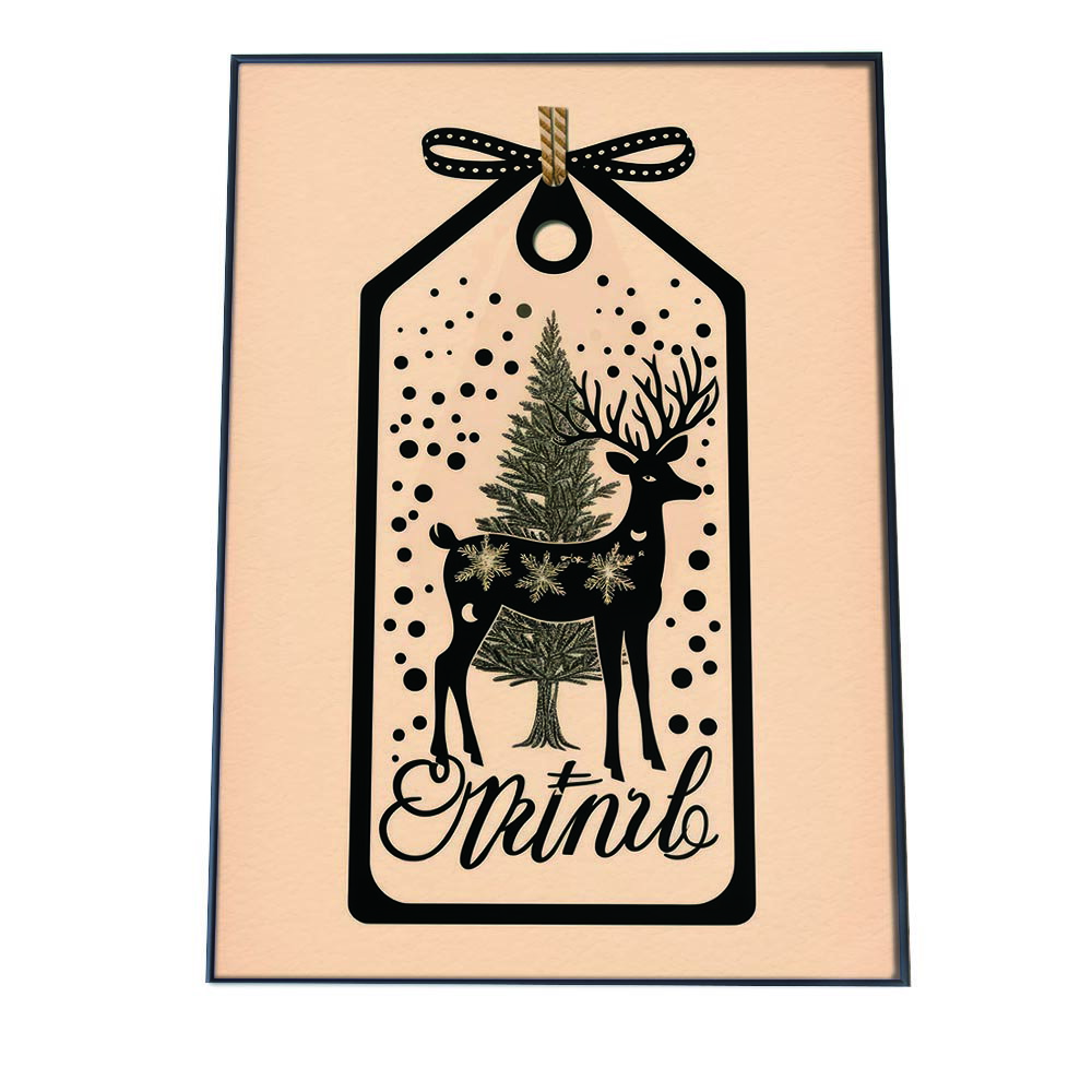 クリスマスポスター Christmas ウォールアート ホリデーデコレーション 壁飾り インテリア お洒落 デザイン 冬 オーナメント ツリー【lh-poster-3052】