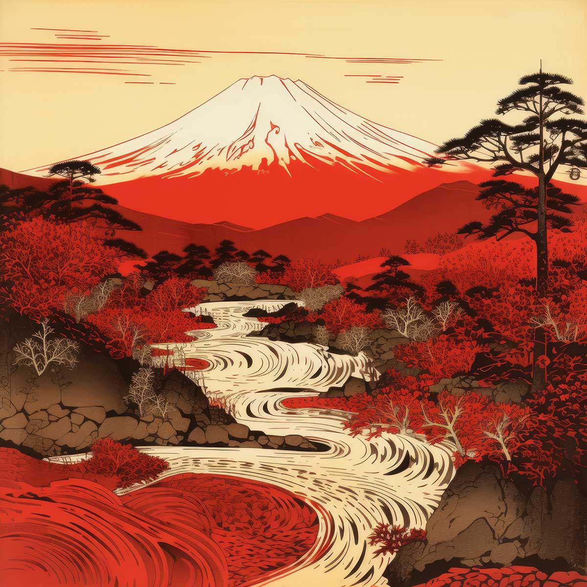 楽天市場】開運 赤富士（インテリア・寝具・収納）の通販