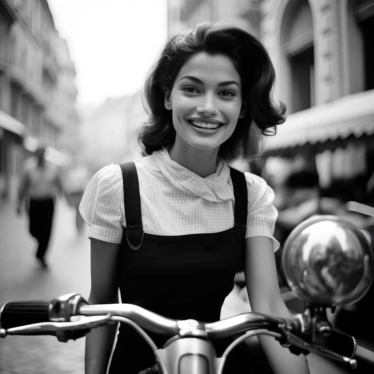 ガールズフォト 正方形ポスター 女性 モデル ポートレート 白黒 モノクロ 写真 人物画 カッコイイ四角 デザイン ポスター スクエア 5センチ刻みでサイズ豊富 インテリア デザイン プリント 絵画 オフィス 住宅 店舗 お洒落 かっこいい【sq-poster-132】