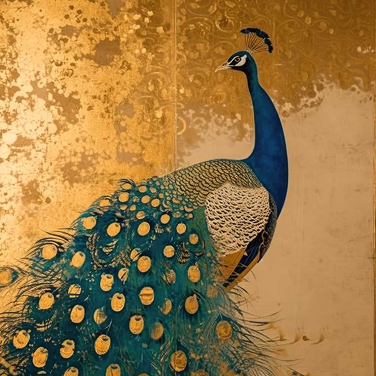 楽天市場】孔雀 絵画（壁紙・装飾フィルム｜インテリア・寝具・収納