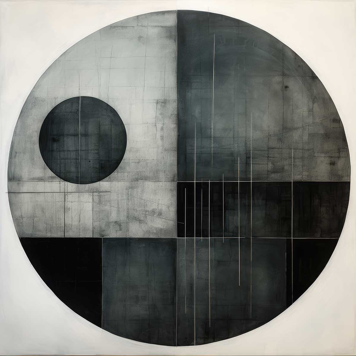 幾何学 正方形ポスター 模様 図形 三角形 丸　ミニマリスト 抽象画 アート モダン 四角四角 デザイン ポスター スクエア 5センチ刻みでサイズ豊富 インテリア デザイン プリント 絵画 オフィス 住宅 店舗 お洒落 かっこいい【sq-poster-314】