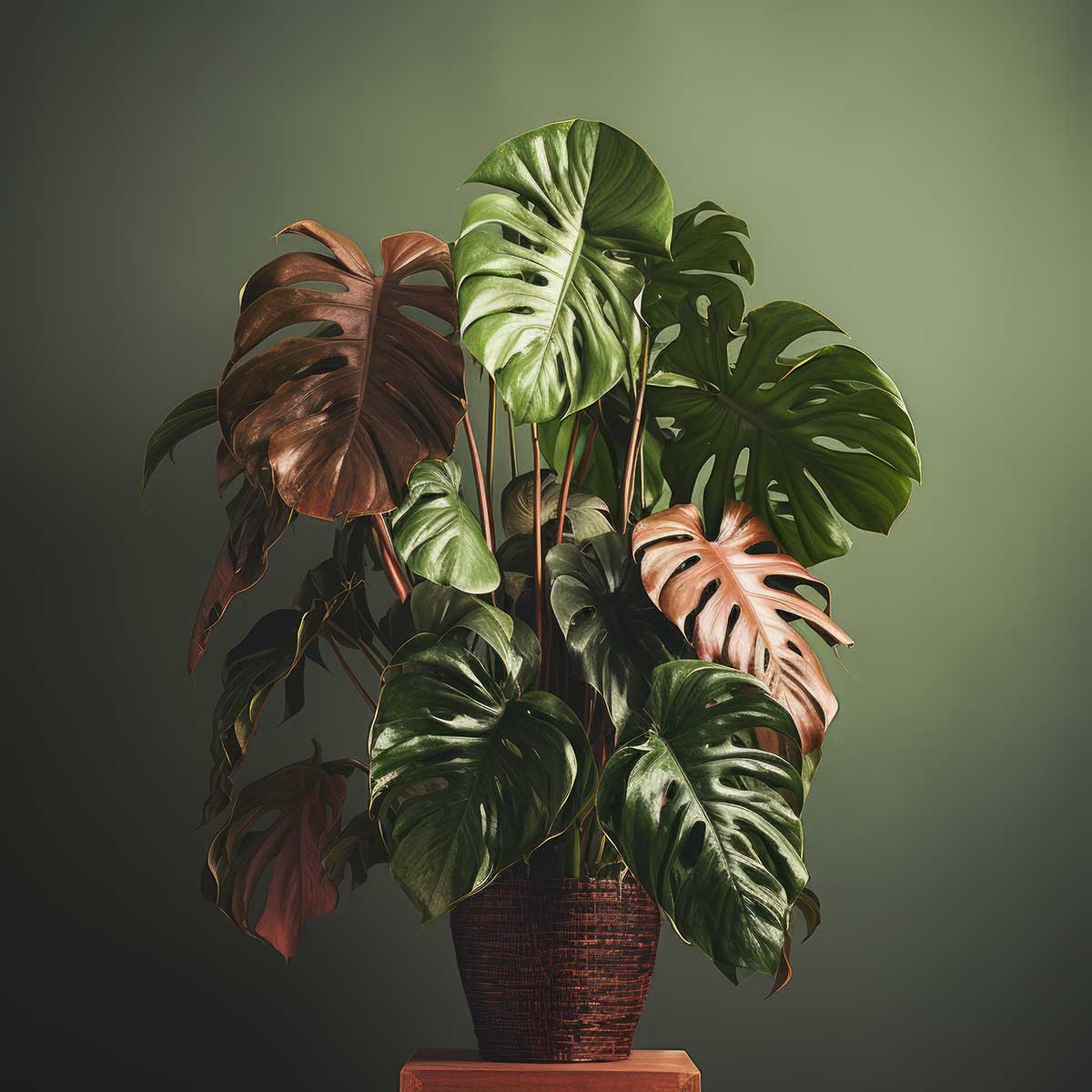 モンステラ 正方形ポスター 植物 ジャングル グリーン ウォール 壁掛け 草 風水 金運 葉っぱ 自然 景色四角 デザイン ポスター スクエア 5センチ刻みでサイズ豊富 インテリア デザイン プリント 絵画 オフィス 住宅 店舗 お洒落 かっこいい【sq-poster-373】