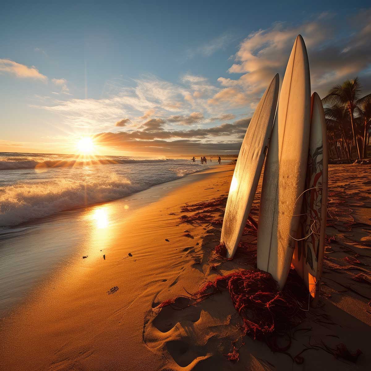 サーフ系 正方形ポスター 海岸 海 波 ビーチ サーフィン 砂浜 四角 デザイン ポスター スクエア 5センチ刻みでサイズ豊富 インテリア デザイン プリント 絵画 オフィス 住宅 店舗 お洒落 かっこいい【sq-poster-48】