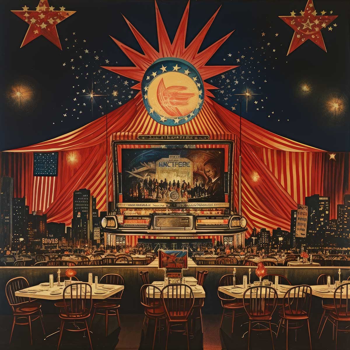 アメリカン レトロ ポスター ヴィンテージ レトロアート ミッドセンチュリーモダン ポップアート ノス..