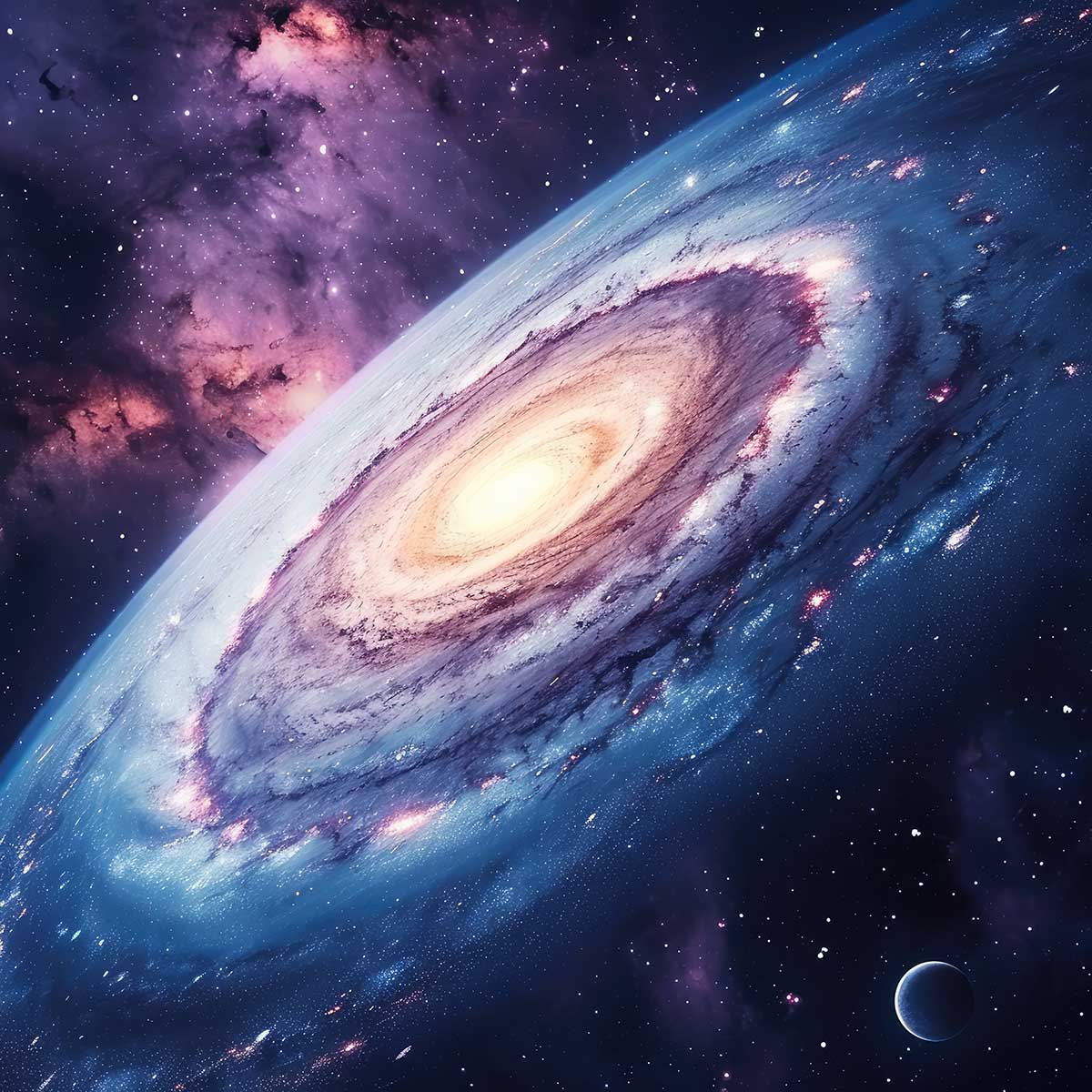 宇宙 コスモ 星 天体 スペース 正方形ポスター 四角 デザイン ポスター スクエア インテリア デザイン プリント 絵画 オフィス 教材 地球 惑星 銀河 衛星 学校【sq-poster-1818】