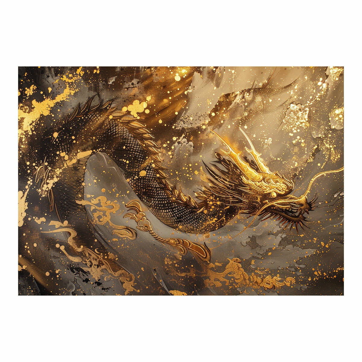 開運 金色 竜 龍 辰 龍神様 ポスター 用紙とサイズが選べる 金運 ご利益 厄払い 守護 風水 お守りインテリア おしゃれ シンプル お洒落 a0 a1 a2 a3 a4 b0 b1 b2 b3 b4 特大 大きい【lh-poster-3556】