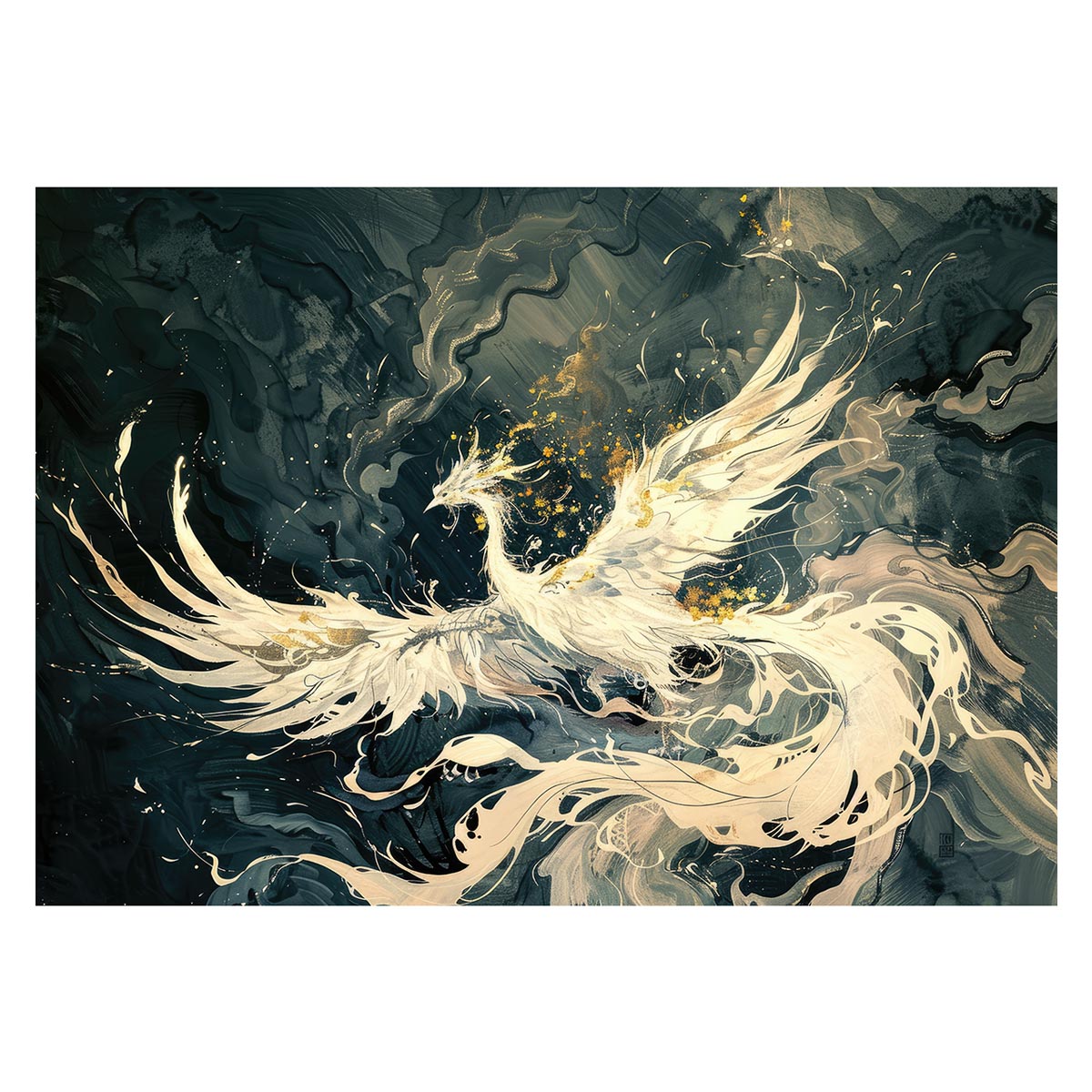 鳳凰 ほうおう 神鳥 縁起物 ポスター 用紙とサイズが選べる 開運 金運 風水 絵画 レトロ 和風 伝説 インテリア おしゃれ プリントポスター フォト オシャレ アート モダン シンプル お洒落 a0 a1 a2 a3 a4 b0 b1 b2 b3 b4 特大 大きい【lh-poster-3958】