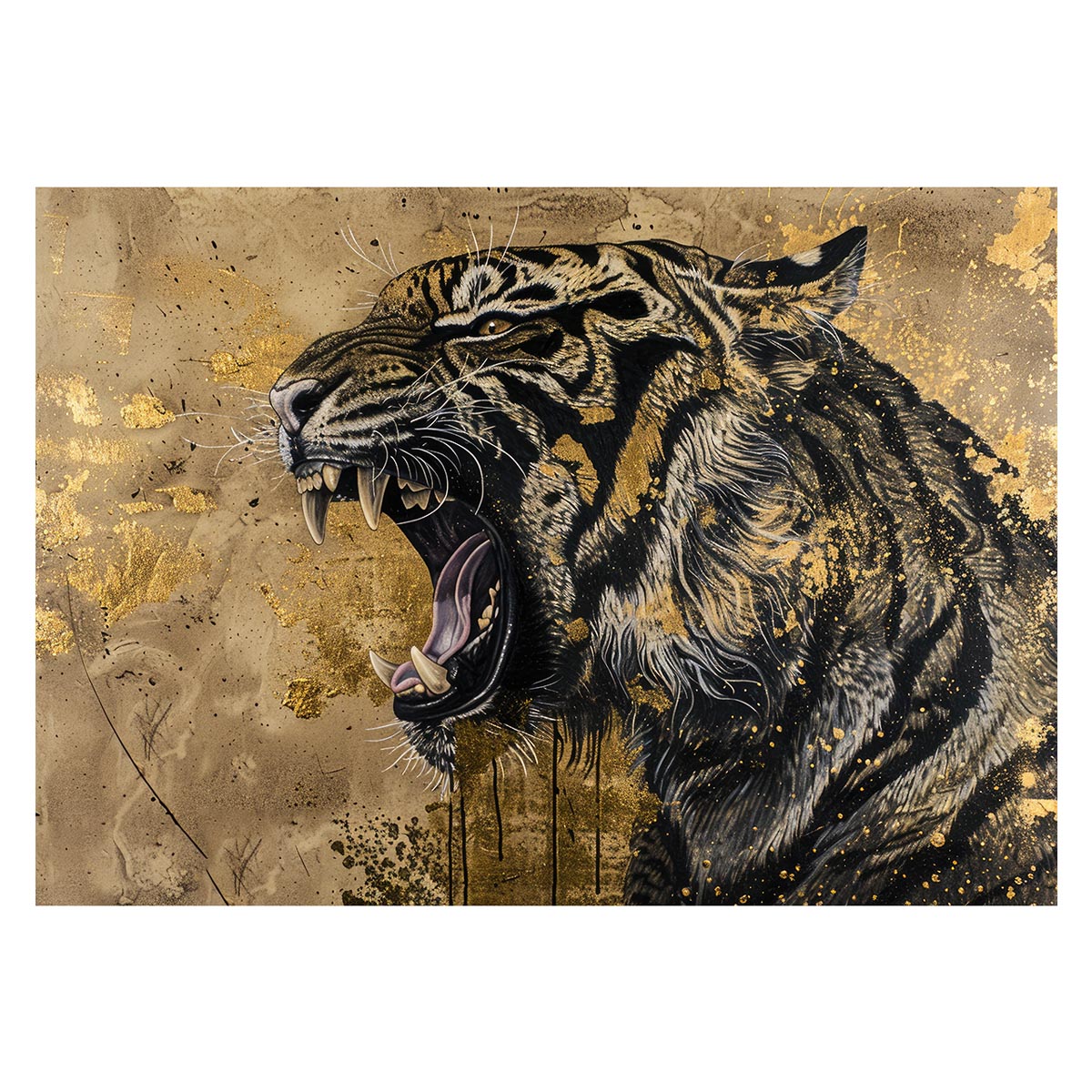 虎 トラ タイガー 猛虎 縁起物 ポスター 用紙とサイズが選べる 開運 金運 風水 絵画 レトロ 和風 伝説 インテリア おしゃれ プリントポスター フォト オシャレ アート モダン シンプル お洒落 a0 a1 a2 a3 a4 b0 b1 b2 b3 b4 特大 大きい【lh-poster-3997】