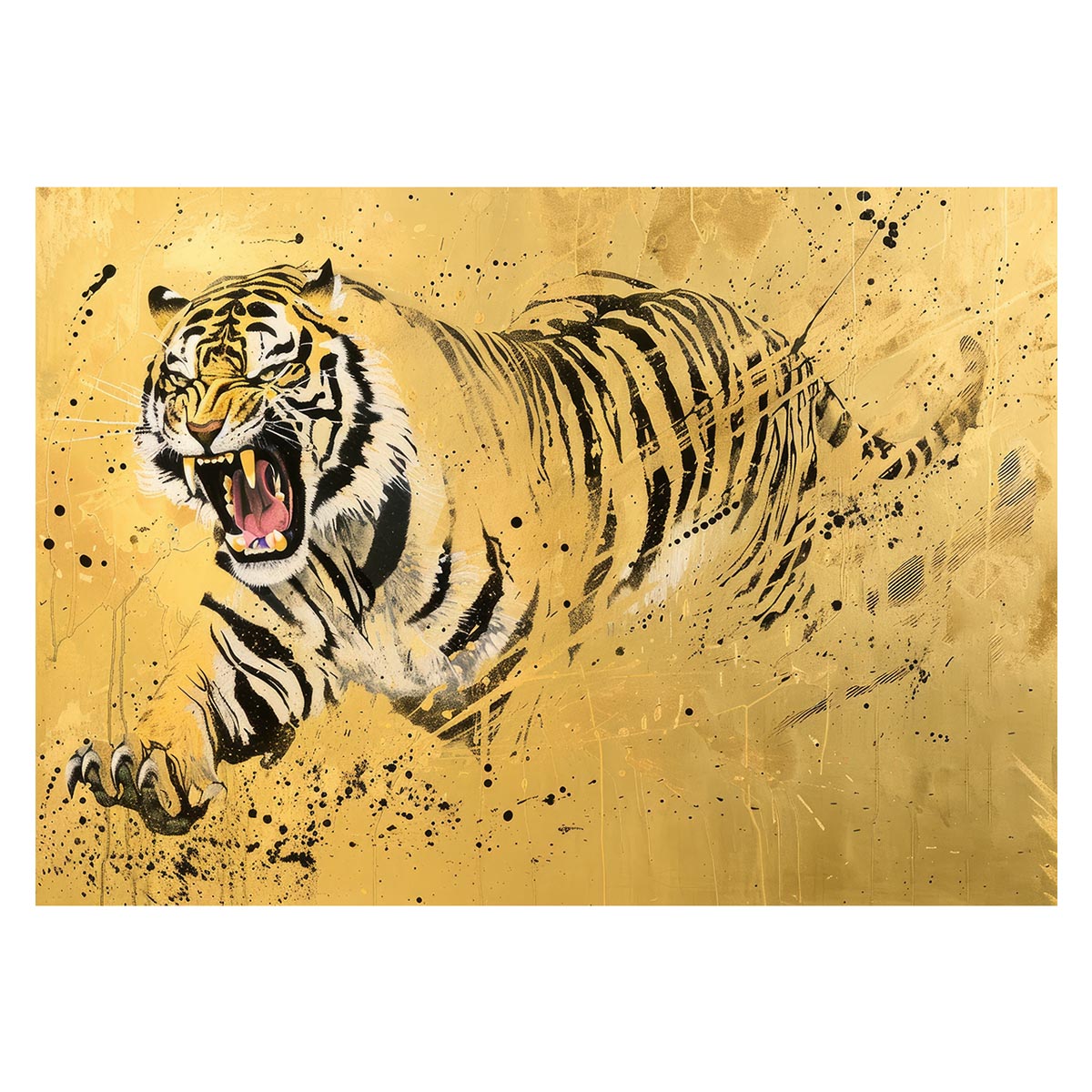 虎 トラ タイガー 猛虎 縁起物 ポスター 用紙とサイズが選べる 開運 金運 風水 絵画 レトロ 和風 伝説 インテリア おしゃれ プリントポスター フォト オシャレ アート モダン シンプル お洒落 a0 a1 a2 a3 a4 b0 b1 b2 b3 b4 特大 大きい【lh-poster-4003】