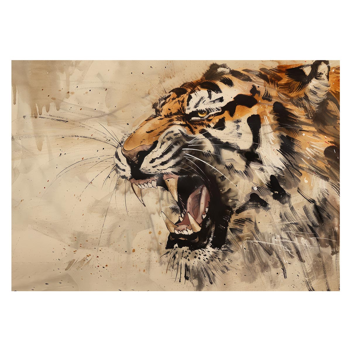 虎 トラ タイガー 猛虎 縁起物 ポスター 用紙とサイズが選べる 開運 金運 風水 絵画 レトロ 和風 伝説 インテリア おしゃれ プリントポスター フォト オシャレ アート モダン シンプル お洒落 a0 a1 a2 a3 a4 b0 b1 b2 b3 b4 特大 大きい【lh-poster-4046】