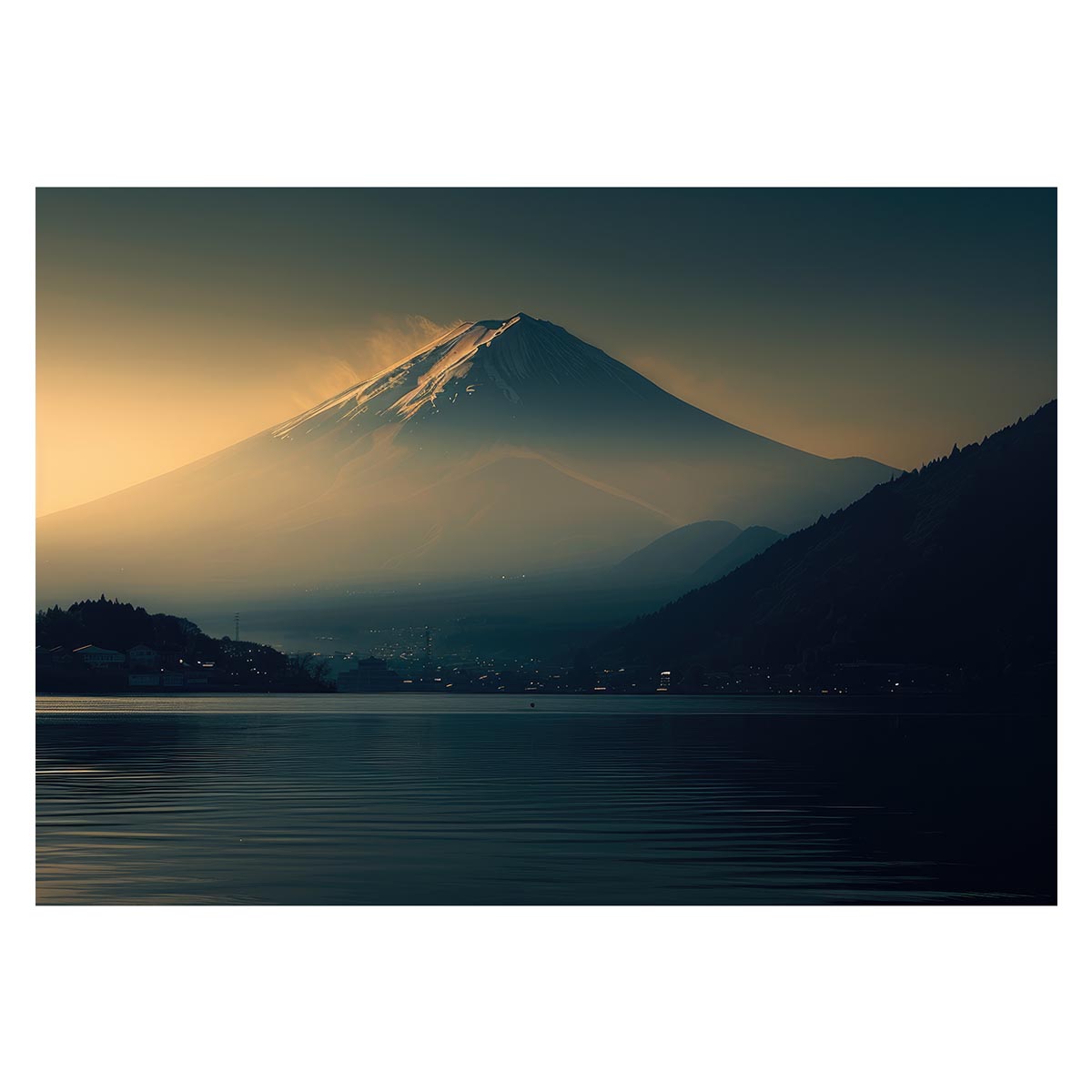 和風　金の富士 金運 ゴールド 山 富士山 ふじさん 横ポスター ご利益 運気 グッズ アイテム 開 ...