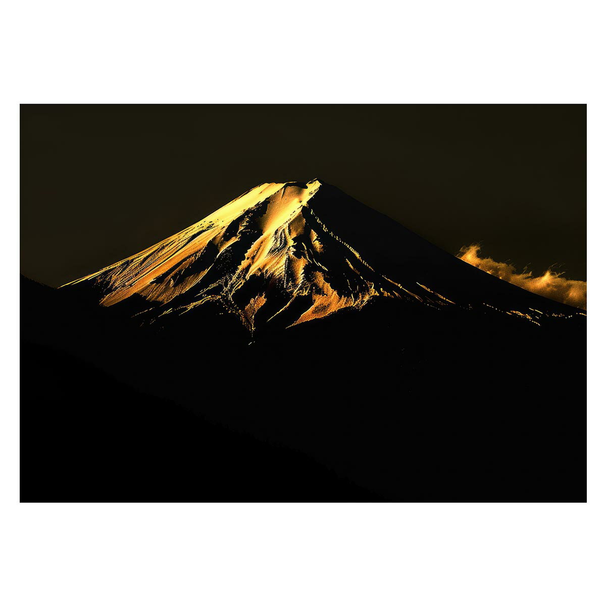 和風　金の富士 金運 ゴールド 山 富士山 ふじさん 横ポスター ご利益 運気 グッズ アイテム 開運 用紙..