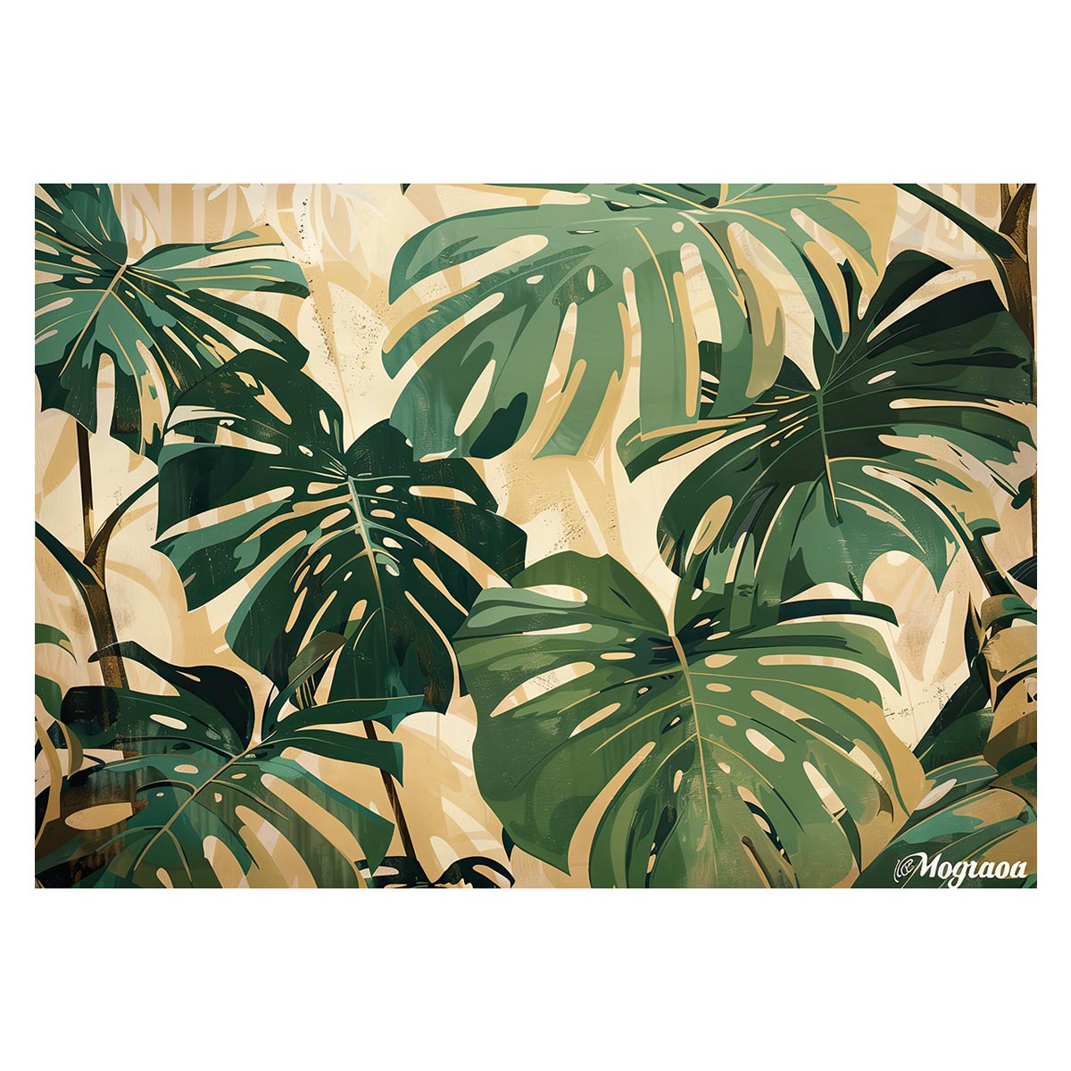 モンステラポスター 用紙とサイズが選べる トロピカル 熱帯植物 ハワイアン ボルシギアナ デリシオーサ アダンソニー 葉っぱ グリーン 観葉植物 自然 緑 ジャングル 植物 南国 インテリア おしゃれ アート お洒落 特大 大きい【lh-poster-4382】