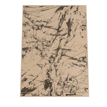 【送料無料】選べるサイズ A3サイズ(約30×42cm) インテリア オシャレ ファッションポスター アート ペイント 絵具 白 黒 モノクロ モノトーン 油絵 リビング 玄関 絵画 オイル モダン 不思議 シンプル