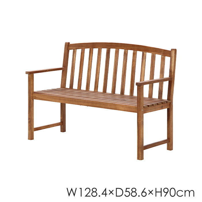 【p5倍☆ 11/30 23:59まで】 ベンチ 木製 ガーデンチェア バルコニー テラス 椅子 チェアー