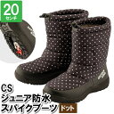【8/1限定!!p5倍☆ワンダフルデー】 スノーブーツ スノーシューズ ブーツ 20cm 雪遊び 防水 ボア付 防滑 水玉