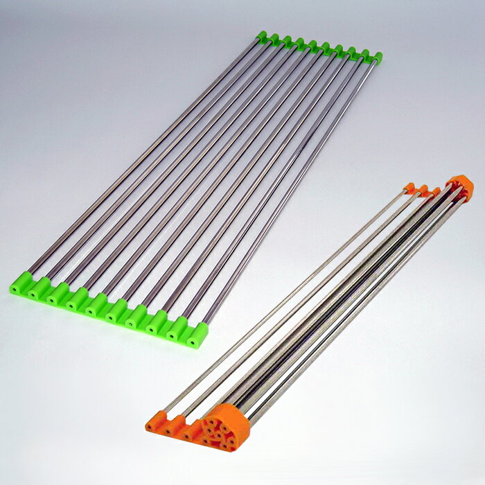 【p5倍!!クーポンあり☆BLACK FRIDAY】 水切り 折りたたみ シンク上 スノコロロ 57cm 10本組