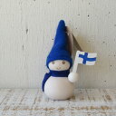aarikka / FINLAND / Pakkane Suomiアアリッカ / 氷の国のトントゥ・ブルー　B6743オーナメント/クリスマス/クリスマスオーナメント/フィンランド/北欧/天然木