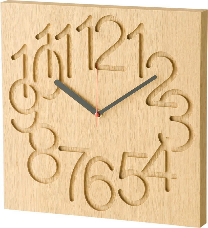 【送料無料】cosine コサイン 時計 MUKU大 ナラ材CW-09CN