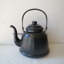 HEARTH DESIGN / RETRO HORO KETTLE 2.3L / MAT BLACKハース　デザイン / レトロ　ホーロー　ケトル　2．3L / マットブラックRTK-02やかん/ポット/ホーローケトル/ほうろう/琺瑯/国産/日本製