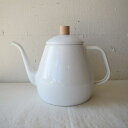 HEARTH DESIGN / HORO DRIP KETTLE 1.8L / WHITEハース　デザイン / ホーロー　ドリップ　ケトル　1．8L / ホワイト　つやあり　DK-01やかん/ポット/ホーローケトル/ほうろう/琺瑯/国産/日本製