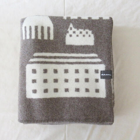 undyed+ アンダイド プラスモザイク街 無染色ウールブランケット ジャガード織り ブランケット/毛布 / ウール / シンプル / デザイン / 北欧風 / undyed+ アンダイド プラスモザイク街 無染色ウールブランケット ジャガード織り ブランケット/毛布 / ウール / シンプル / デザイン / 北欧風 /
