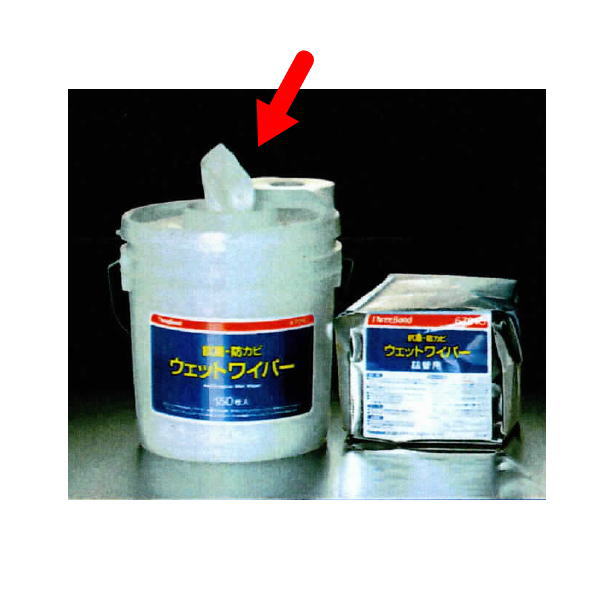 スリーボンド 6701C 抗菌 防カビ ウェットワイパー バケツ入 150枚入 4缶