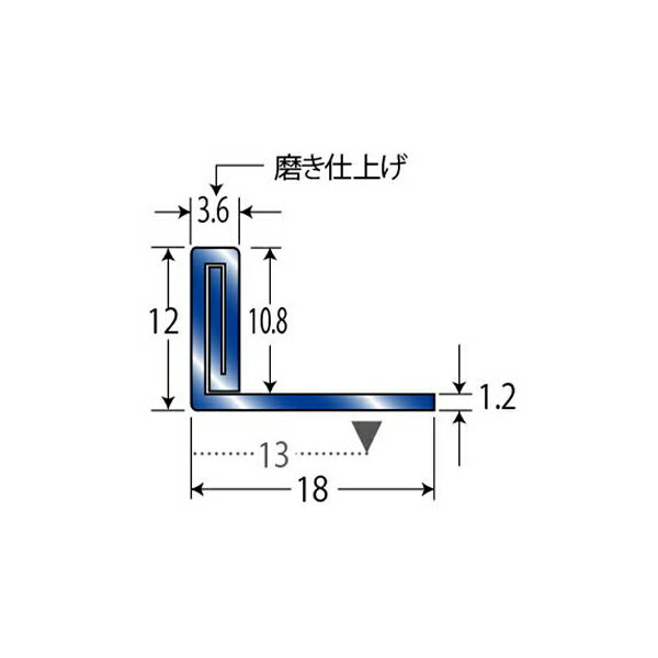 アシスト フロアジョイナー 穴有 20-658 磨き仕上げ ステンレス製 2m長 2