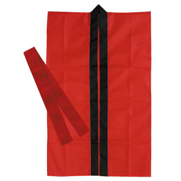 アーテック ロングハッピ不織布 赤 J(ハチマキ付) 1160