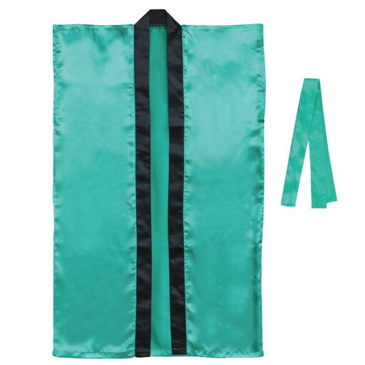 アーテック サテンロングハッピ(ハチマキ付) 緑 M 19089