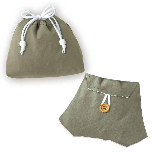 アーテック 手作りポーチ・巾着キット カーキ 50745