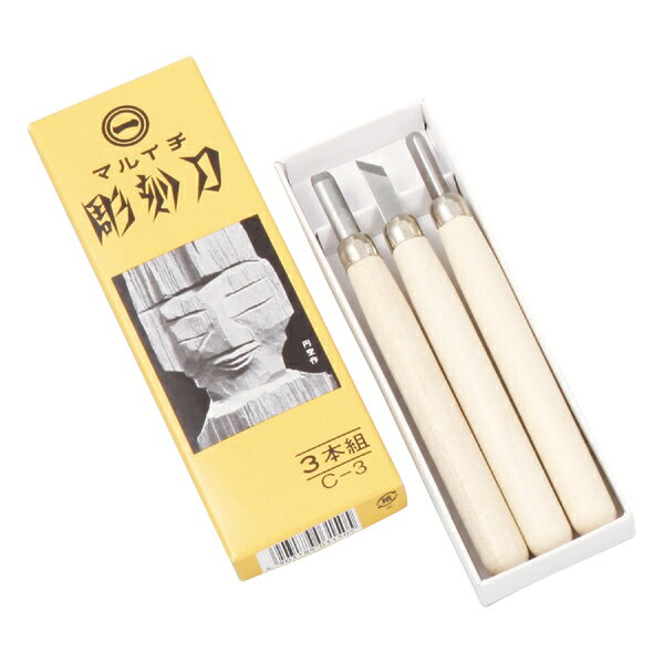 商品サイズ：中丸刀：7mm、切出刀：7mm、三角刀：7mm セット内容：中丸刀、切出刀、三角刀（紙箱入） 包装形態：紙箱入●仕様・寸法・デザインについては予告なく変更されることがあります。 ●画像はイメージです。代表画像を使用することがあります。 ●ご返品、交換、発注後のキャンセルはできません。 ●都度お取り寄せ発注のため突然の欠品等がありましたら連絡させていただきます。