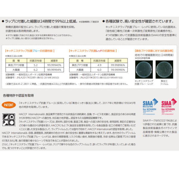 キッチニスタキッチニスタラップ抗菌レッド幅30cmtimes;長100mKNABRED30X100
