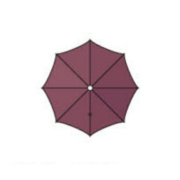 富士 パラソル SEGseries 天幕ソルテリア（ポリエステル） フレームホワイト／ブラウン スタンダードタイプ SEG-2400-3684 受注生産