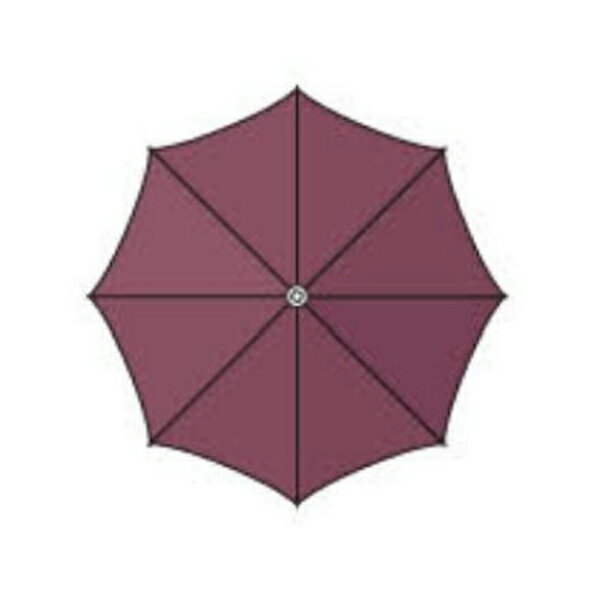 富士 パラソル SEGseries 天幕PARA（アクリル） フレームホワイト／ブラウン スタンダードタイプ SEG-3300L-3686 受注生産