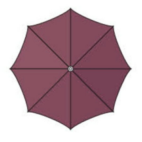 富士 パラソル SEGseries 天幕PARA（アクリル） フレームホワイト／ブラウン スタンダードタイプ SEG-4000L-3707 受注生産