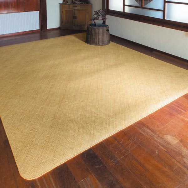 3帖用（176 cm×261 cm） - 鹿田産業 籐カーペット ロンティ籐あじろ S 江戸間 6帖 約261×352cm AJRSE6