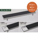 シマブン 屋外用ノンスリップ樹脂 グレーチング スリットタイプ 枠付 K ブラック GNNS-20L900(AかS)-●