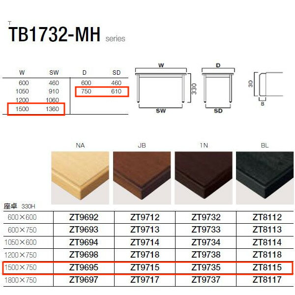 쥹 TB1732-MH꡼  W13601500D610750H330mm