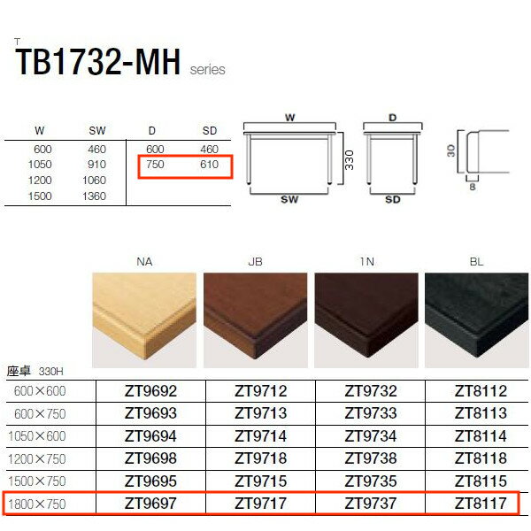 쥹 TB1732-MH꡼  W1800D610750H330mm