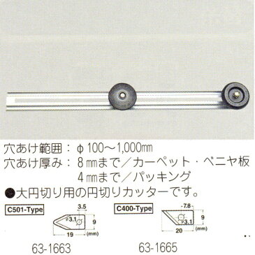 NTサークルカッター CL-100P 1つ 63-1664