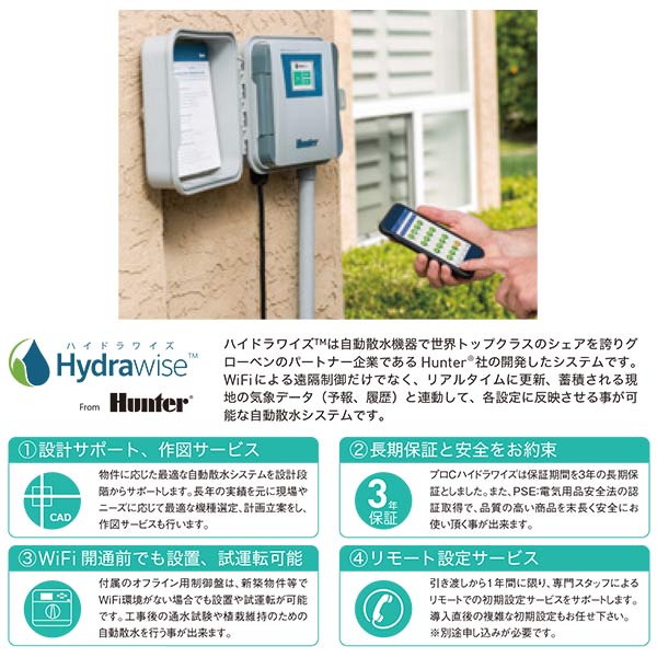 自動散水 自動散水の制御 管理 グローベン プロc ハイドラワイズ コントローラー 期間限定お試し価格 100v電源式コントローラー C10sr7c 7系統