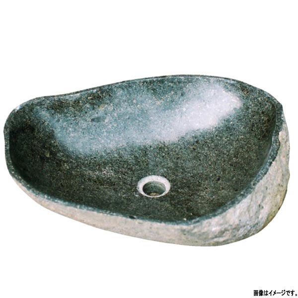 オンリーワンクラブ ガーデンパン 天然手洗い鉢 自然石 JB3-26203