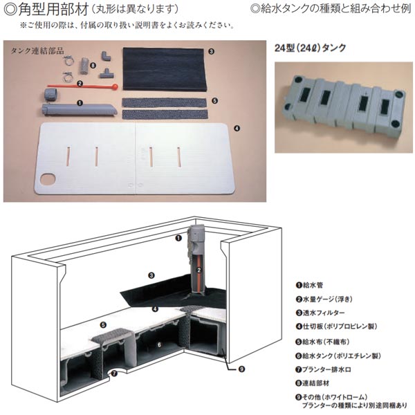 トーシンプランター石肌プレーンシルキーグレー(SGR)底面給水タンクプラスウォーターSP-1040-SGRGRC穴ありW1006times;D406times;H420mm