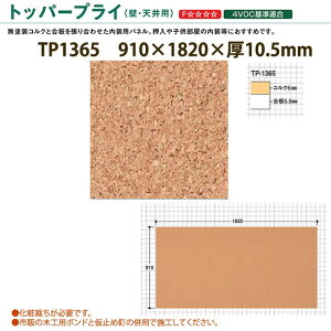 トッパ—コルク壁・天井用トッパ—プライTP-1365